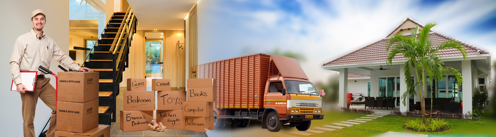 Domestic Home Packers Movers Truck